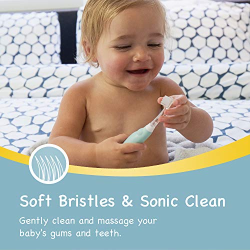 Papablic BabyHandy 2-Stage Baby Sonic Electric Toothbrush for Babies and Toddlers Ages 0-3 Years - Image 4